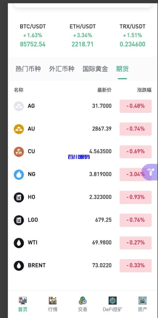 图片[4]-新版二开多语言交易所源码/手机端uniapp电脑端vue.支持秒合约/贵金属/期货/能源/U本位合约/质押挖矿-百川源码网-精品源码网站