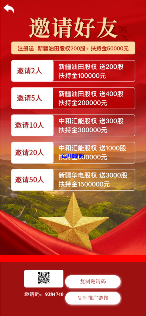 图片[5]-中华援疆基金投资理财系统源码/原始股/新疆华电/中国石油-百川源码网-精品源码网站